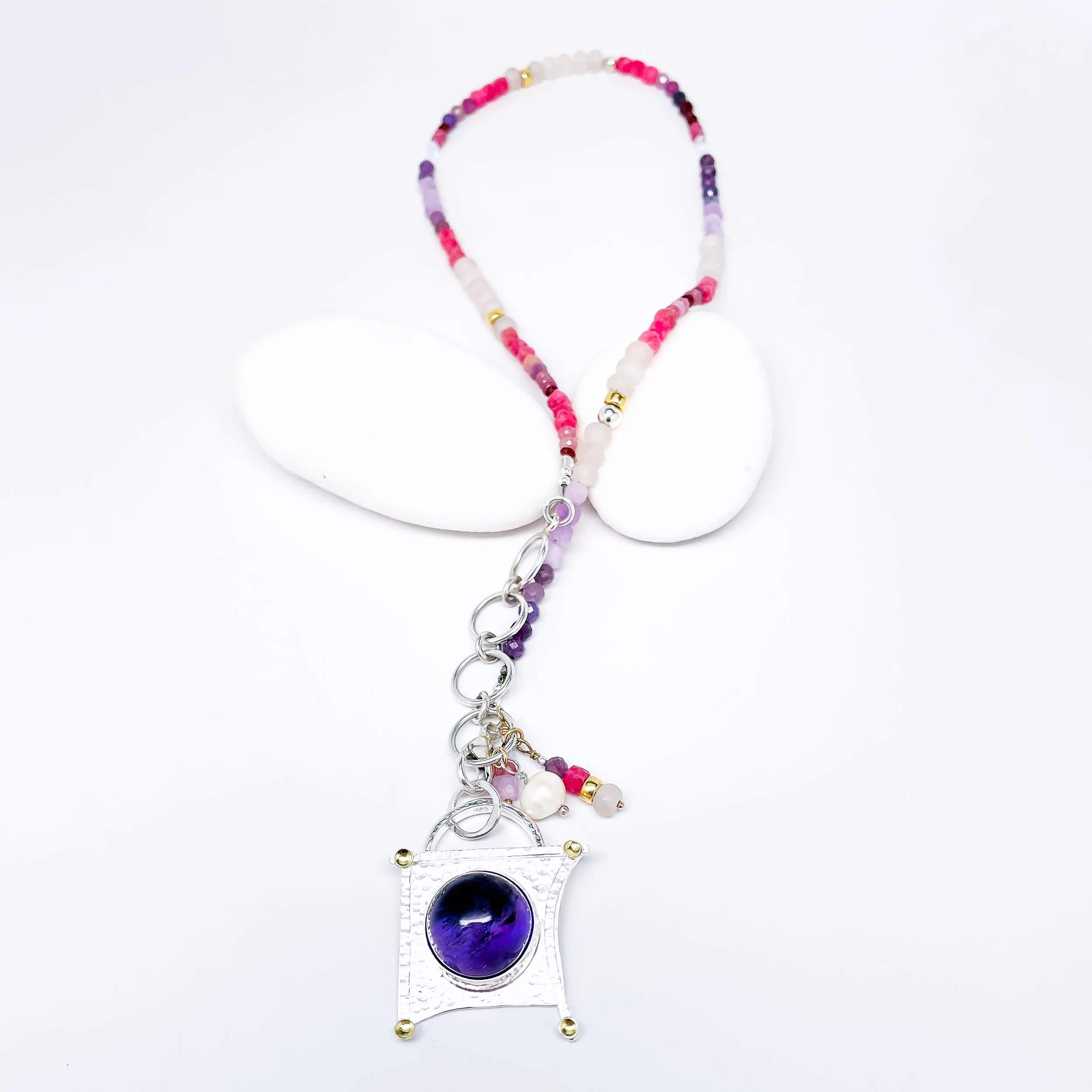 Amethyst Inner Warrior Pendant Necklace