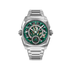Cyrus Klepcys GMT Palm Green Titanium Watch