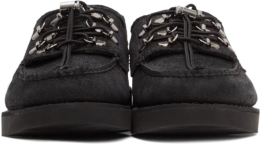 Engineered Garments Black Sebago Edition Overlap Derbys