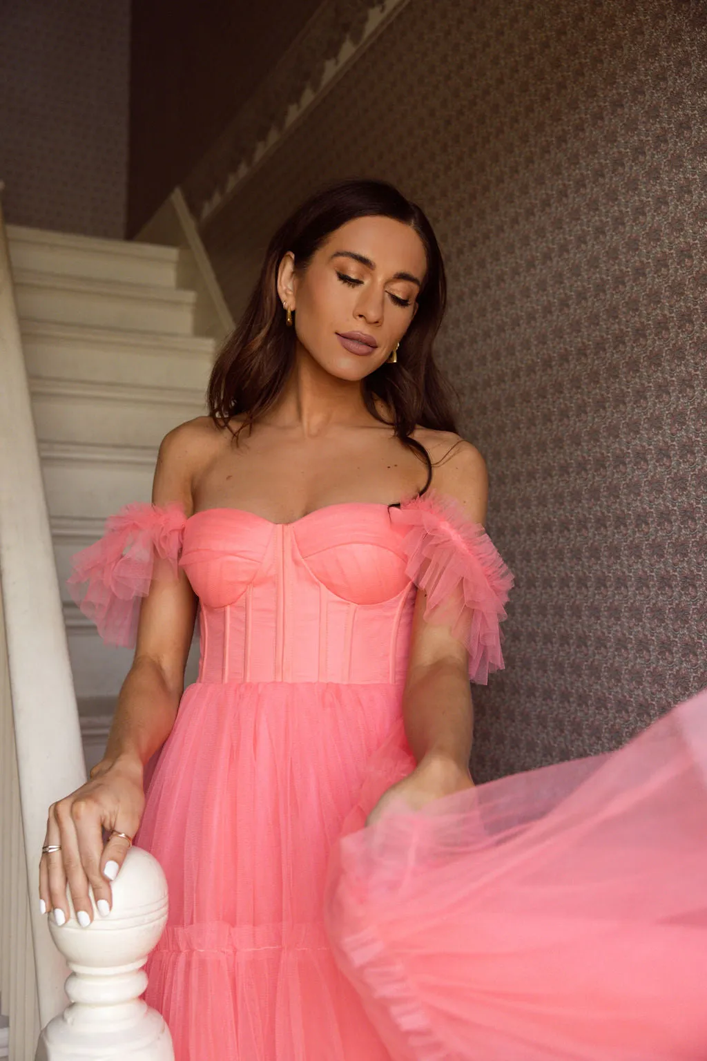 Mia Dress (PRE-ORDER) - Coral Pink