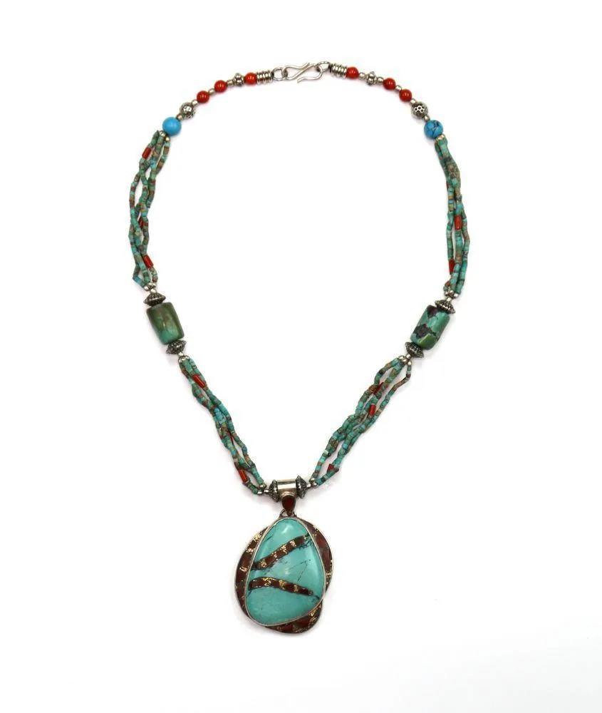 One of a Kind Karma Dolma Tibetan Necklace