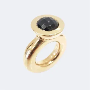 Onyx Bronze Princess Ring