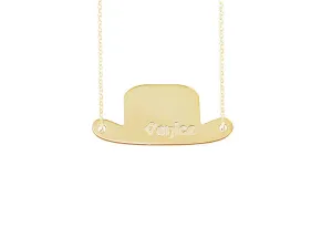 Personalized Top Hat Necklace