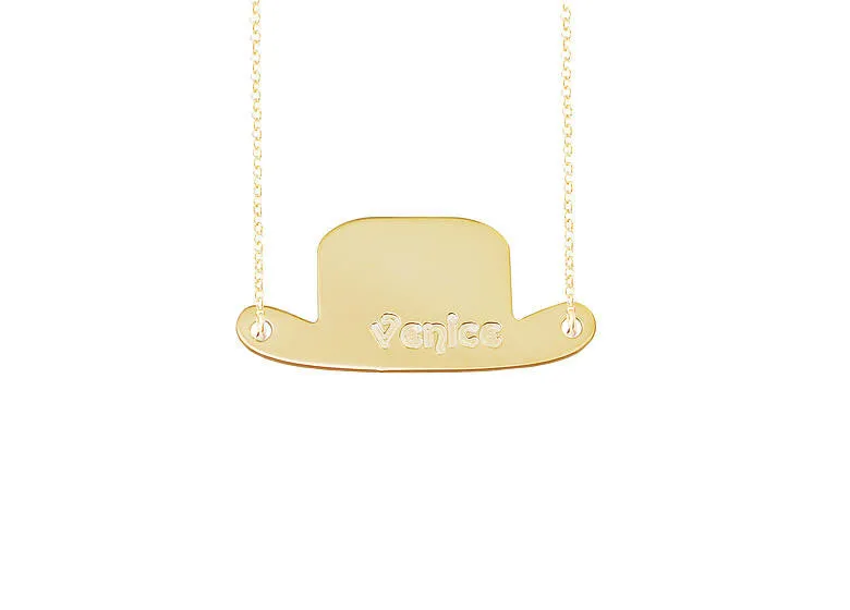 Personalized Top Hat Necklace