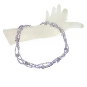 Rose de France Amethyst Triple Strand Necklace